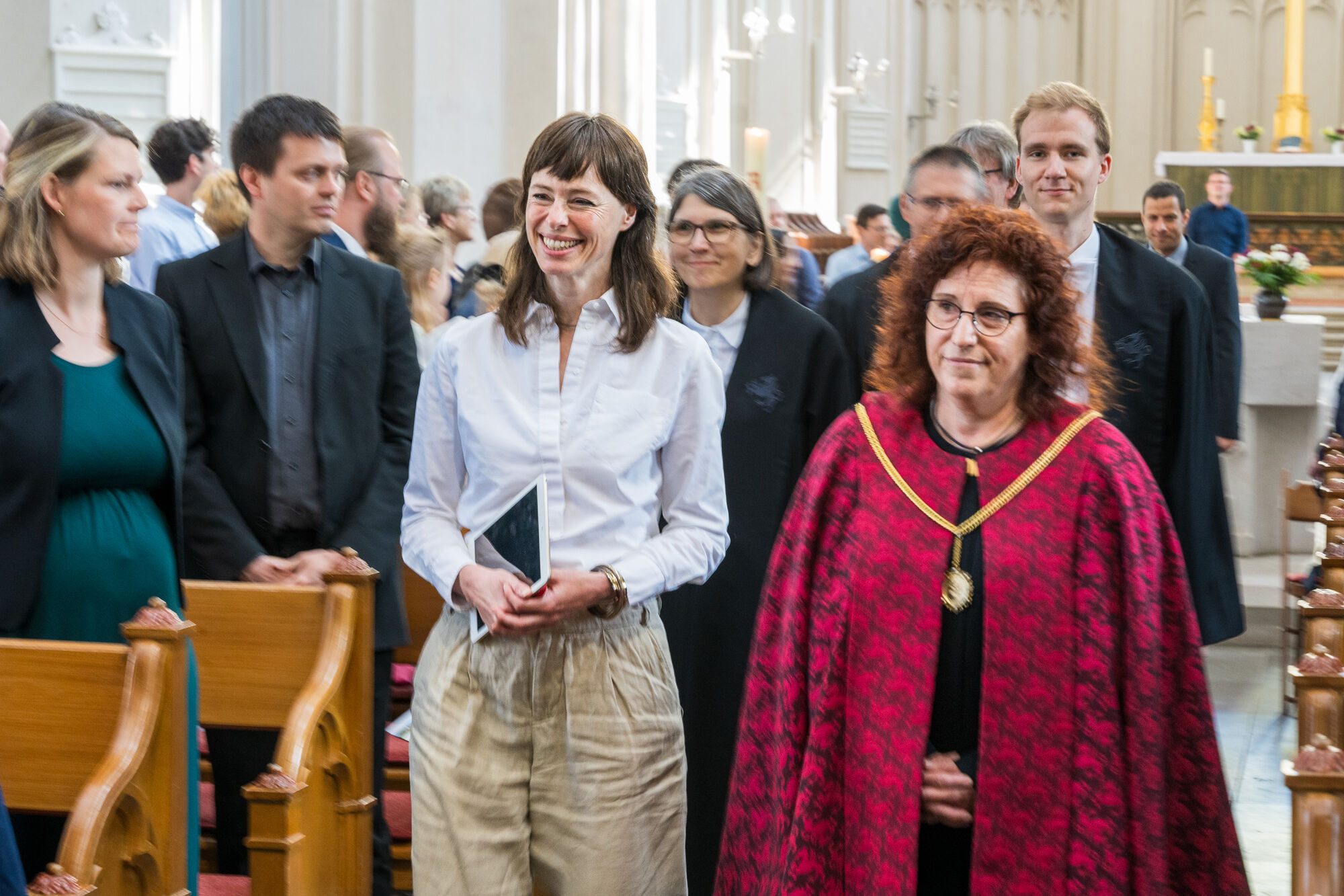 Traditioneller Einzug bei der Verleihung der akademischen Grade
