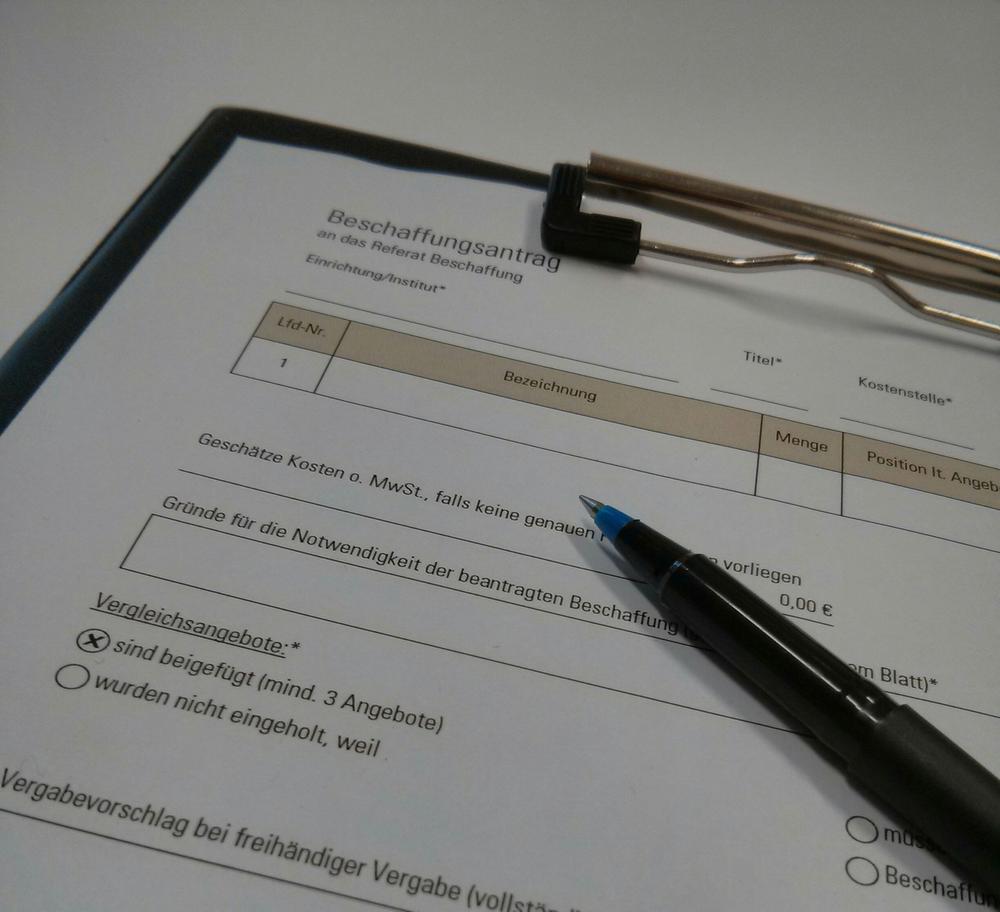 Formular ausfüllen