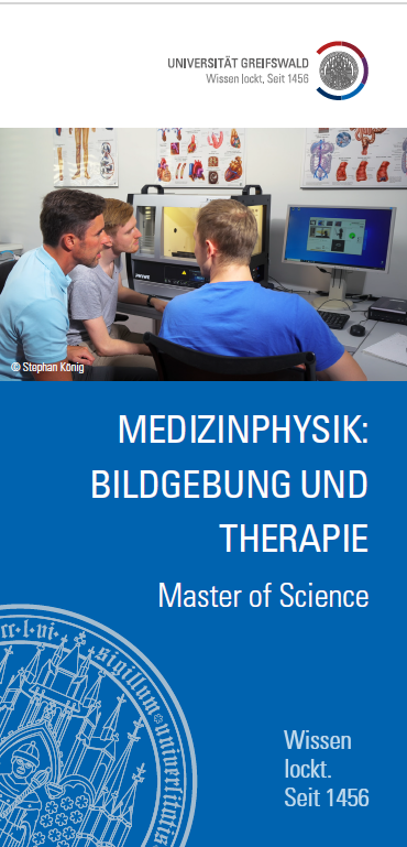 Coverbild Studienfachflyer Master Medizinphysik