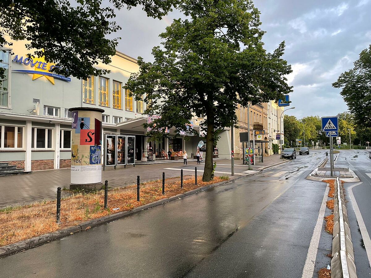 Litfaßsäule in Güstrow, © Caspar-David-Friedrich-Institut