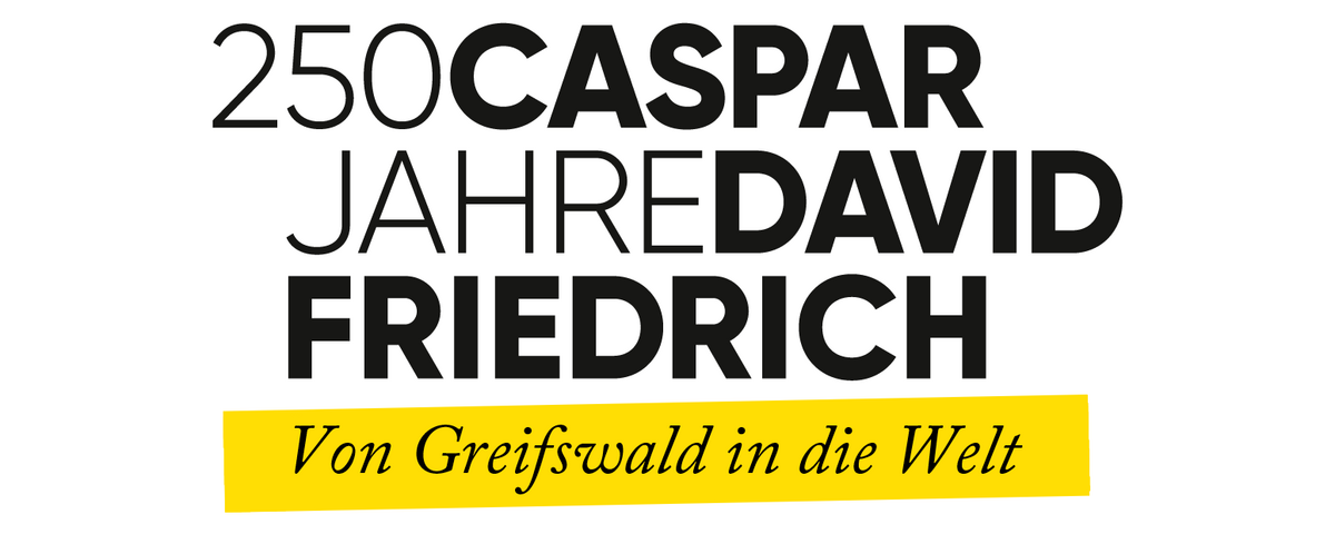 Logo 250 Jahre Caspar David Friedrich, © Jubiläumsbüro