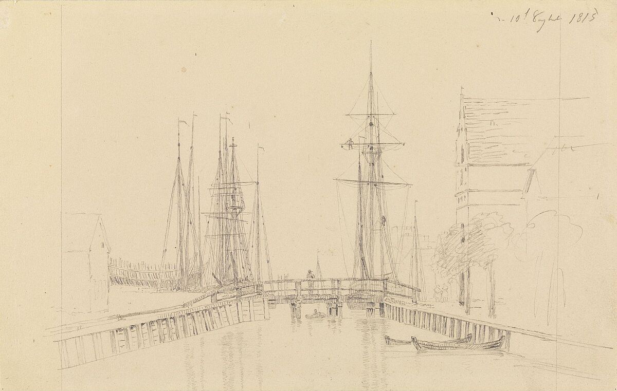 Der Hafen von Greifswald c. 1815