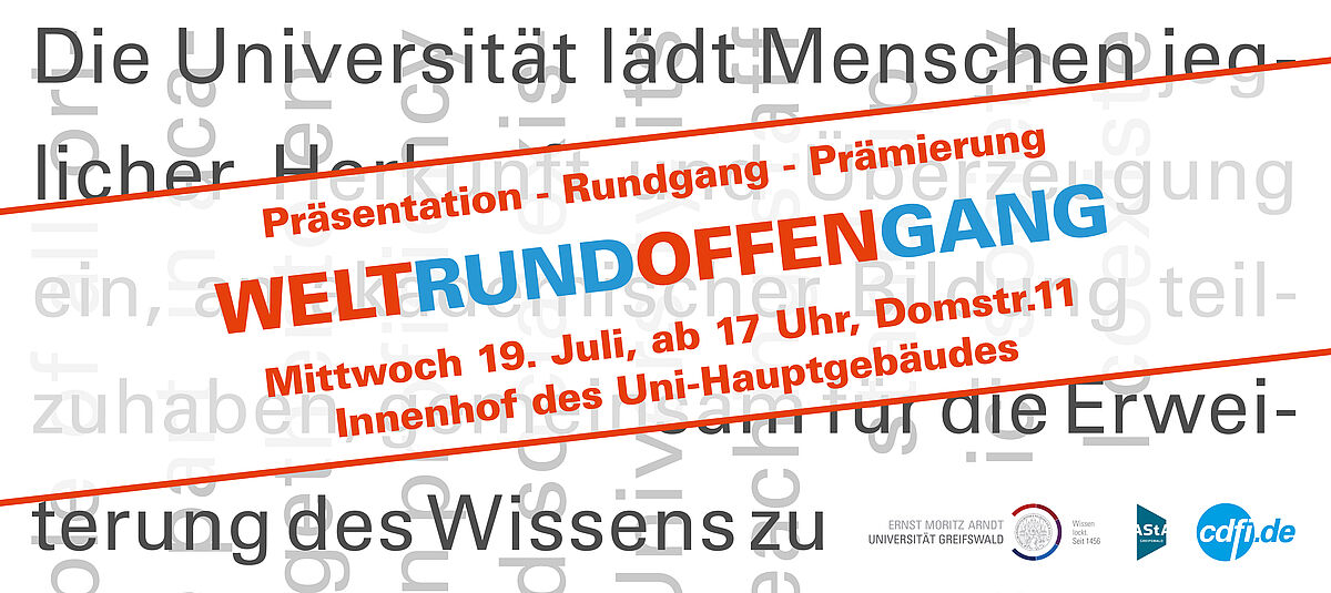 Flyer der Veranstaltung – Layout: Universität Greifswald