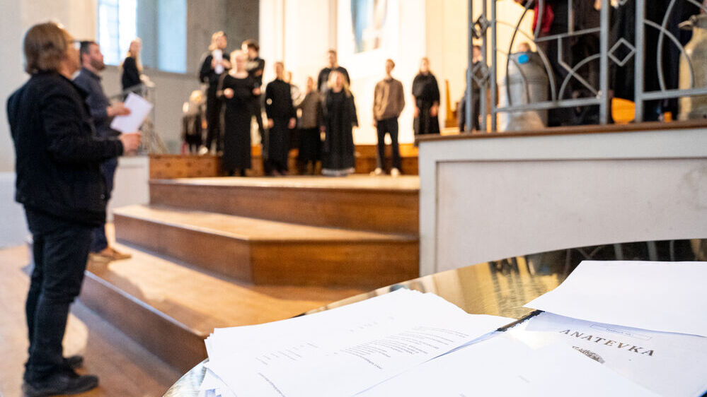 Musicalprobe zu Anatevka im Dom St. Nikolai