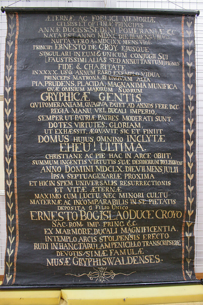 Epitaphium der Herzogin Anna von Croy