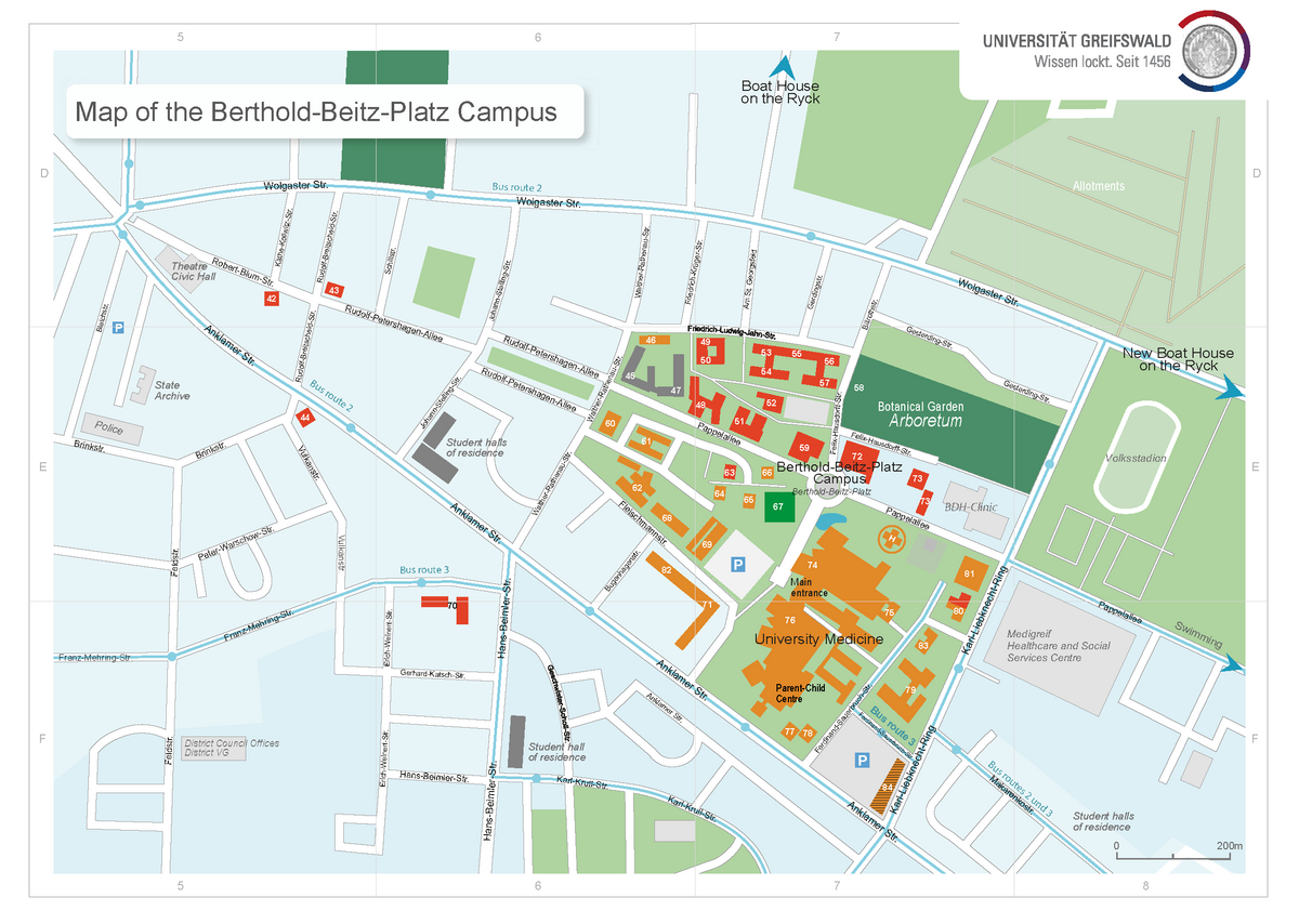 Map of the Berthold-Beitz-Platz Campus, © KREATIV AGENTUR | UNA[H]RT DESIGN, 2024
