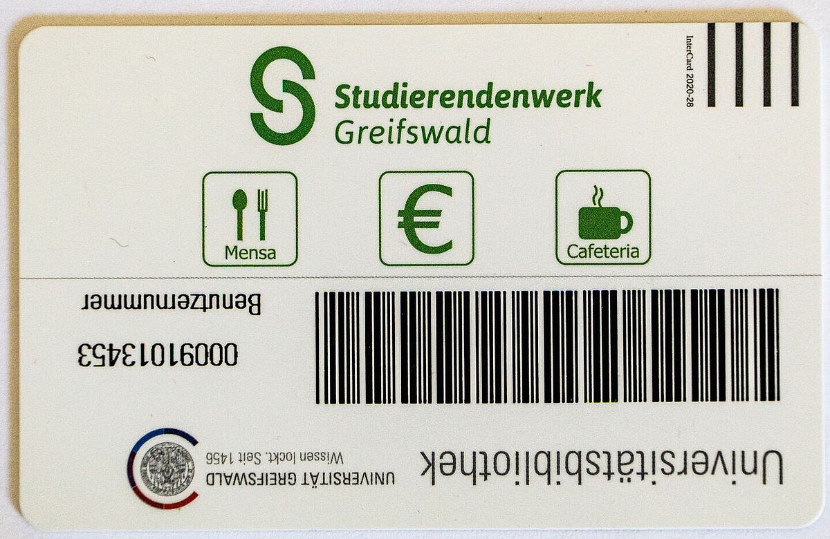 Die spezielle Seite des Studierendenausweises Die spezielle Seite des Studierendenausweises
