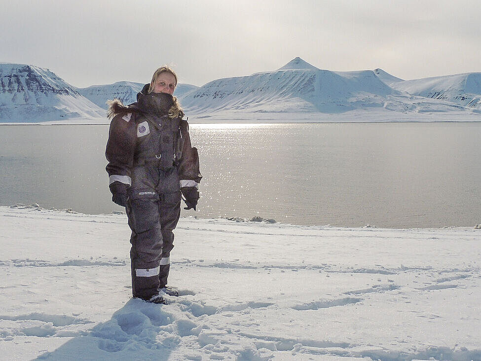 Dr. Anna Gehrmann auf Forschungsreise in Spitzbergen @privat