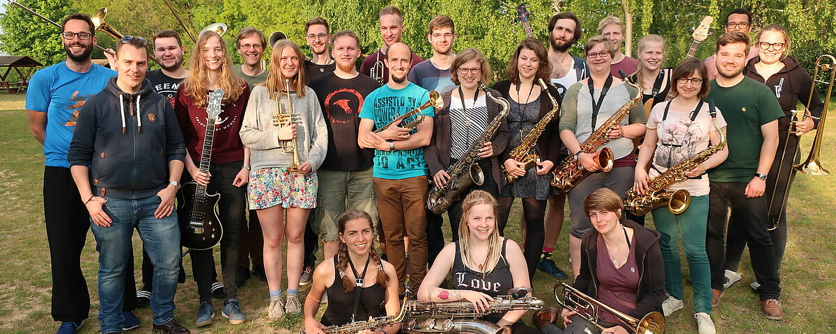 Gruppenbild der UniBigBand - Foto: UniBigBand